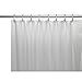 United Linens 10 Gauge Heavy Duty Shower Curtain Liner, Frosted Clear, 70" x 72"