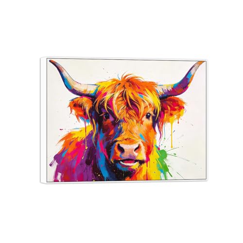 Tableau animaux moderne pour raviver un mur blanc de salon triste