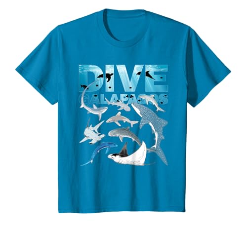 Plongée aux îles Galapagos Équateur Types de requins T-Shirt