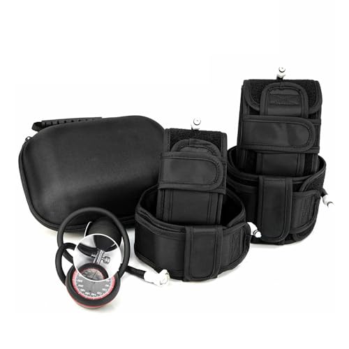 BFR Blood Flow Restriction Bands Complete Set, No Weight Lifting Required, Precision Pump to Apply Precise Pressure, Muscle Training, Suitable for Arm and Leg Occlusion Bands, Compact Suitcase