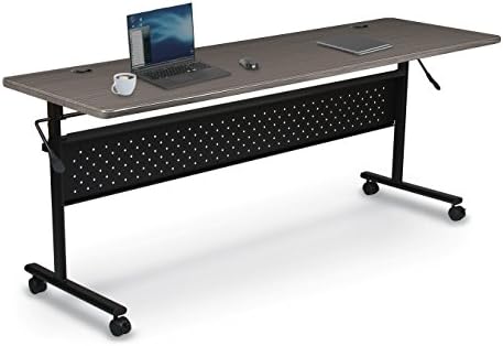 MooreCo Essentials Flipper Training Table 60x24 Low Line Top Black Base (91182)