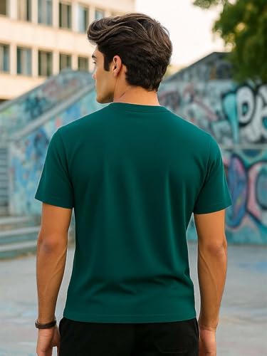 Image of Nobero Men's Regular Graphic Printed T-Shirt for Men | Soft Cotton | Classic Fit | Printed Casual Tshirt for Men