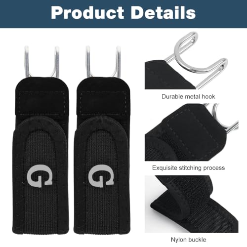 Image of GUSTAVE Buckleless Belt Hook Tactical Metal Hook Elastic Belt Unisex Buckle-Less Invisible Waist Belts for Work & Edc