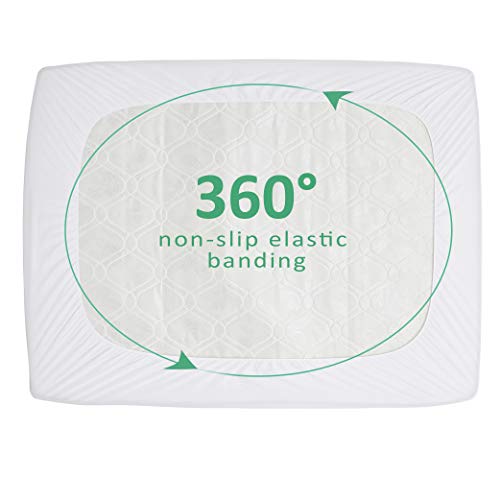 Warmtex Waterproof Mattress Protector Twin Xl Size Cotton Terry Bed Mattress Cover Breathable Noiseless Vinyl Free White Matressprotector For Kids Adults Pets 14 Inches Deep Pocket #TOP3