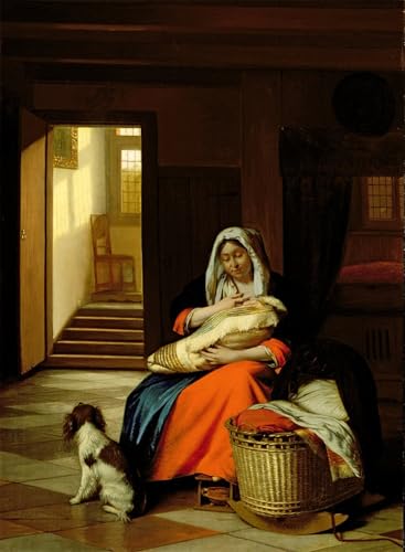 Peinture Pieter De Hooch : une decoration murale pleine de tendresse pour la maison