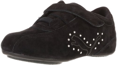Puma Toddler Tallula Glam Nubuck Diamond V Kids, Black-8 Toddler