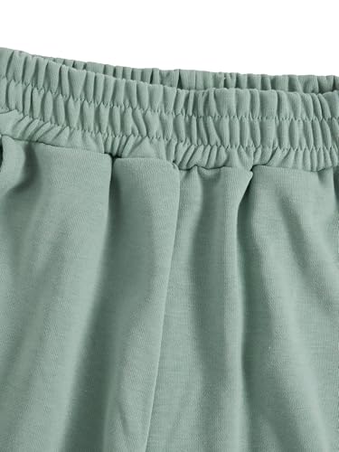 Image of Verdusa Girl's Sweatpants Graphic Embroidery Straight Leg Athletic Pants with Pockets