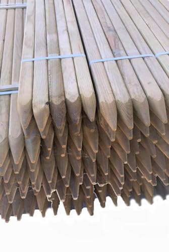 Tutor de Madera de Pino tratado de 40x40 mm. 170 cms. de Altura. Pack de 10 Unidades. Destinado para arboles de Crecimiento vigoroso.