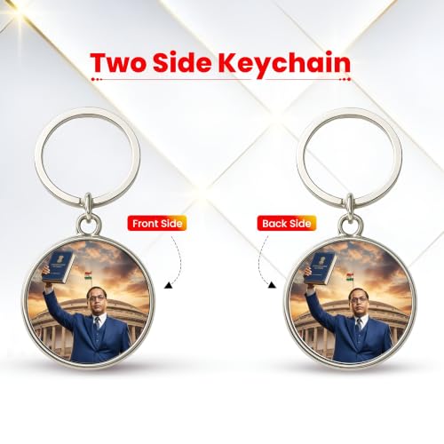 Image of MG | Protective Evil Eye /Spiritual Symbols /Om /Motivational Keychains | Double-Sided Metal Key Ring | Good Luck and devine Charm for Car, Bike, Home & Office