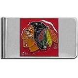 NHL Siskiyou Sports Chicago Blackhawks Herren-Geldklammer, Stahl, Einheitsgröße, Teamfarbe