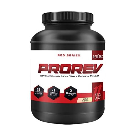 RevLabs-Red Series: ProRev Protein Powder- Vanilla Flavor- 25g Protein- Less Than 1G Carbs Per Serving- Blends Great! Cover