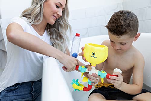 Mightybee Bath Toy - Toddler Bath Toys For Kids Ages 4-8, Engaging Stem Bathtub Toys - Original Pipes N Valves Set - 12 Pieces #TOP7