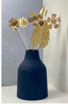 Vase à fleurs pour salon et décoration d'intérieur chaleureuse avec bâtonnets