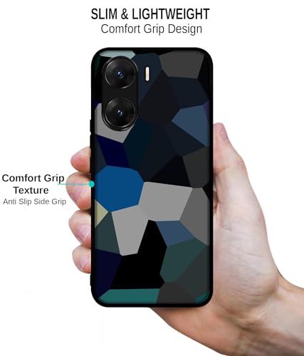 Image of Mathematical Shape Design Premium 2D Printed Metal Back Case Cover for Vivo V29E 5G, Multicolour