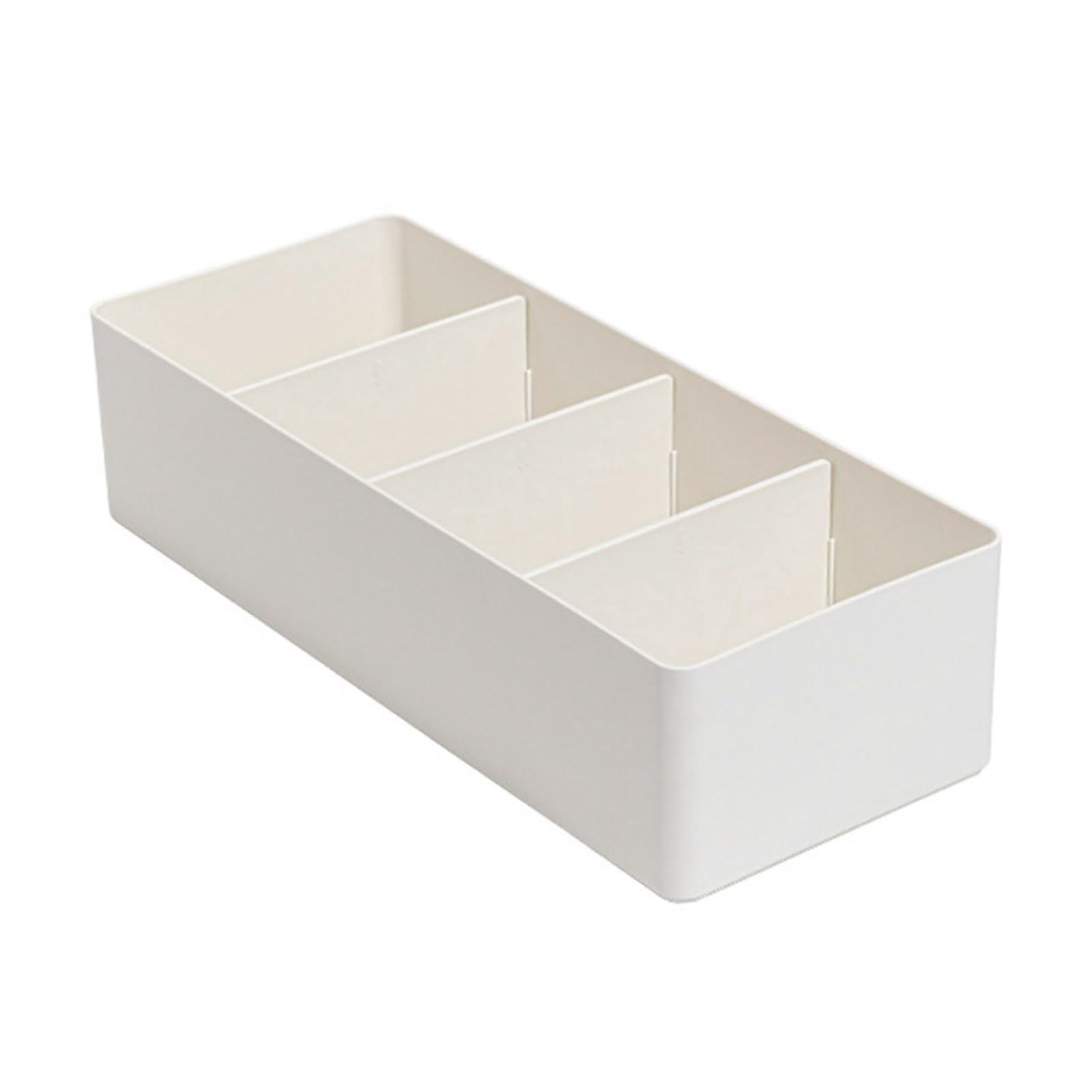Glifora Adjustable Drawer Divider Box - Multi-Compartment Drawer Organiser, Desk Storage Box with Removable Dividers for Cosmetics, Snacks and Socks