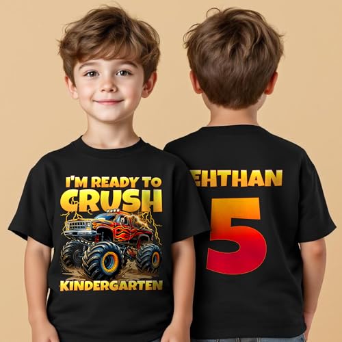 Costomized Im Ready to Crush Kindergartens Tshirt, First Day of School Shirt Kids, Kindergarten Shirts4