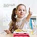 Kids Lunch Box, kids age 3~9, Toddler lunch box, Leakproof 5-Compartments, Bento boxes for toddlers, & kids, School & On-the-go Meal, Lunch Box for Boys & Girls, (Pink & Blue)