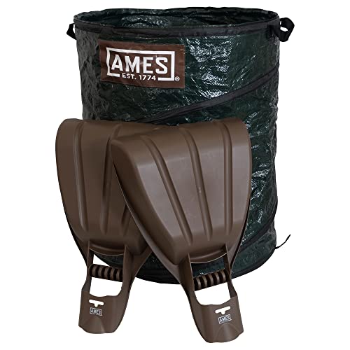 Set recogedor de hojas AMES con bolsa plegable para jardín miniatura 1