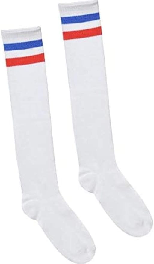 Red white and blue knee high socks Clearance