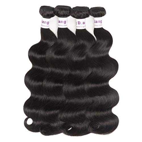 8A Brazilian Straight Hair Natural Color 4 Bundles Virgin Brazilian Hair Unprocessed Straight Hair Brazilian Human Hair (16 18 20 22)
