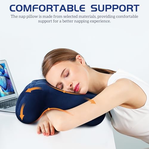 Almohada ergonómica azul 32x24 cm con diseño L miniatura 7