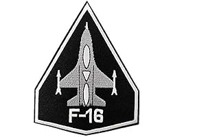 US Air Force 'F-16 Falcon' Embroidered Iron-On Fighter Pilot Patch