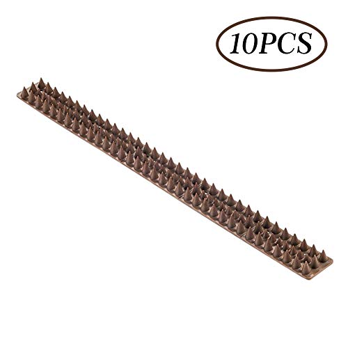 Avton Defender Bird Spike Wild Cat Fence Spikes, Yard Anti-Climbing Security Control Outdoor Fence Plastic 10Pcs …