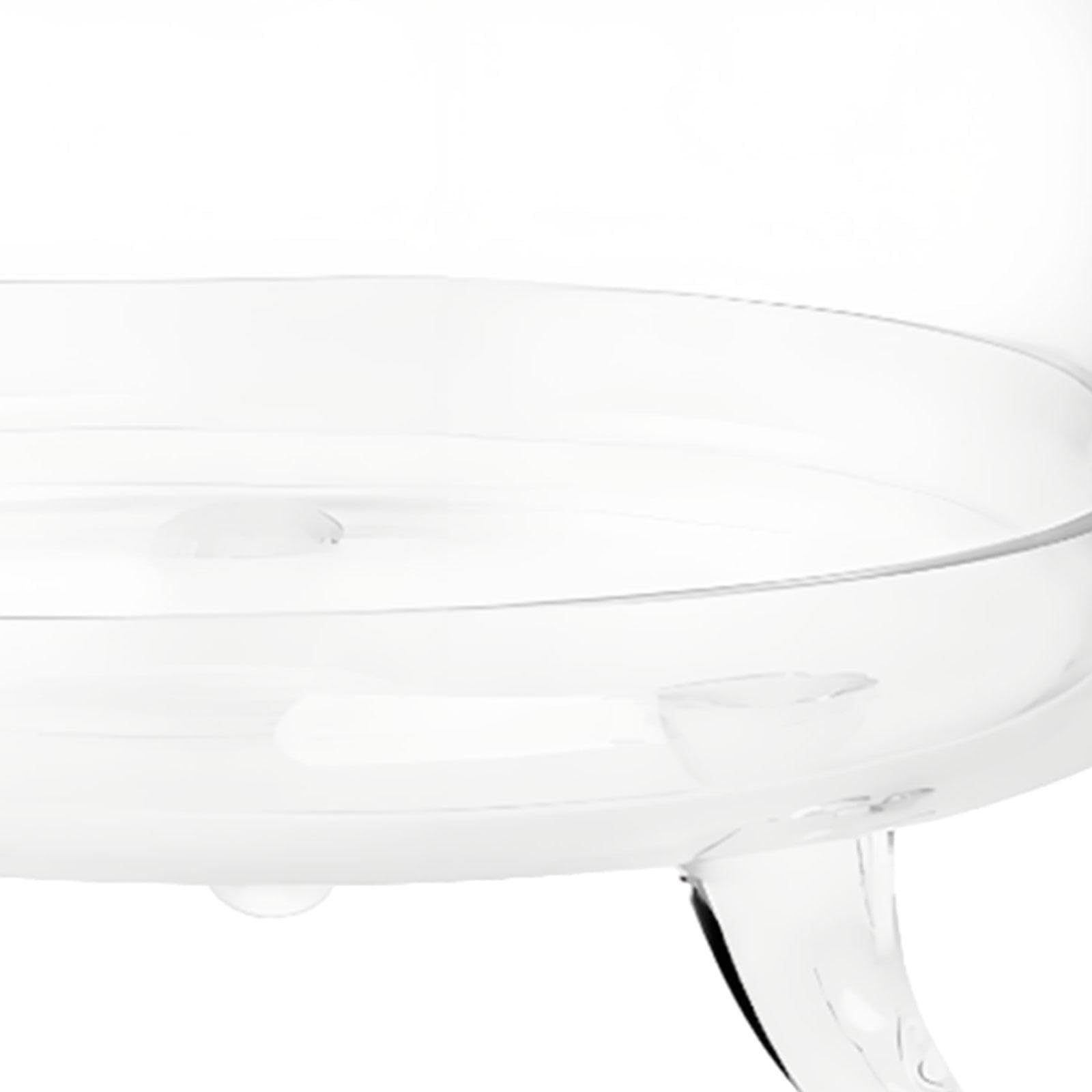 Soporte para Pasteles con Cúpula, Transparente, Expositor de Pasteles, Bandeja para Postres, Ideal para Fiestas, Cumpleaños, Bodas Y Días Festivos, S