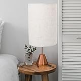 OSALADI Drum Lamp Shade, Natural Linen Medium Lamp Shade Cylinder Lampshade Replacement Pendant Light Covers for Chandeliers Floor Light Table Lamp Beige - Image 4