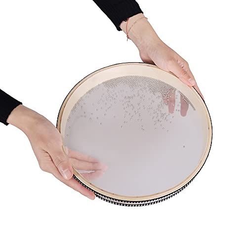 10" Ocean Drum Wave Bead Hand Drum Natural Color For Ocean Sound Effect Musical Instrument #TOP2