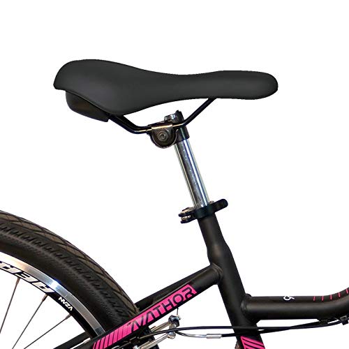 Bicicleta Infantil Nathor Aro 24 Bella Preta 6v Suspensão