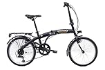 Bicicletta Pieghevole, Nero Opaco, Unisex, 20