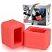 Car Seat Belt Buckle Holder (2-Pack) for Kids Toddlers Seniors Elderly - for Instant Seat Belt Buckle Up (Red)