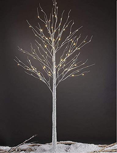 Christmas Birch Tree LED Illuminated Warm White Pre-Lit Twig 180cm Garden Home
