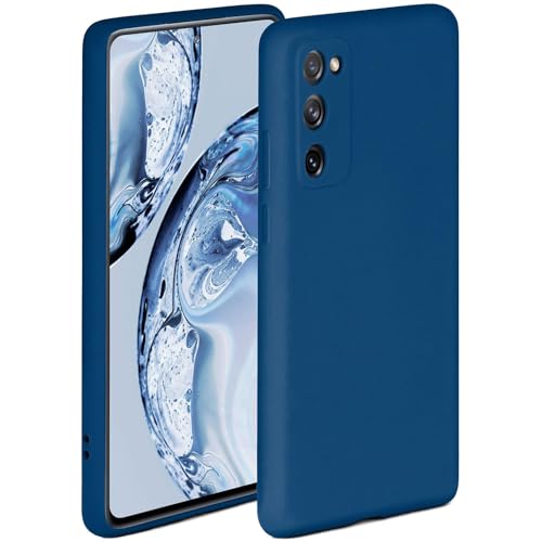 ONEFLOW Soft Case für Samsung Galaxy S20 FE/FE 5G Hülle aus Silikon mit Kameraschutz, Silikonhülle mit erhöhtem Schutz fürs Display, Backcover Schutzhülle, weiche Handyhülle, Blau