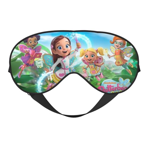 Máscara para dormir con dibujos animados de Butter-Bean's Cafe, antifaz para dormir con filtro de luz para niños, niñas y mujeres, para viajes, siestas, oficinas, aviones, casas, para dormir de noche