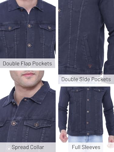 Image of Kuons Avenue Men's Regular Fit Trucker Jacket | Denim Jacket For Men