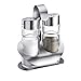 Westmark Set sale e pepe, 3 pz., Capacità: 40 ml l'uno, Acciaio inox/Vetro, Wien, Argento/Trasparente, 65022260