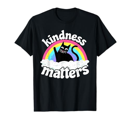 Gatto Anti Bullismo Rainbow Kindness Matters Sped Teacher Maglietta