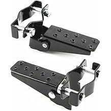 Motorcycle Passenger Footrest Universal Fit Black Rear Pedal 25-28mm