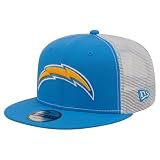 New Era Men's Powder Blue Los Angeles Chargers Core Team 9FIFTY Trucker Snapback Hat