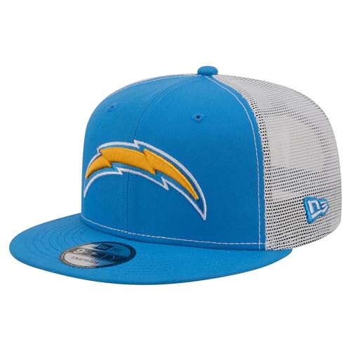 New Era Men's Powder Blue Los Angeles Chargers Core Team 9FIFTY Trucker Snapback Hat