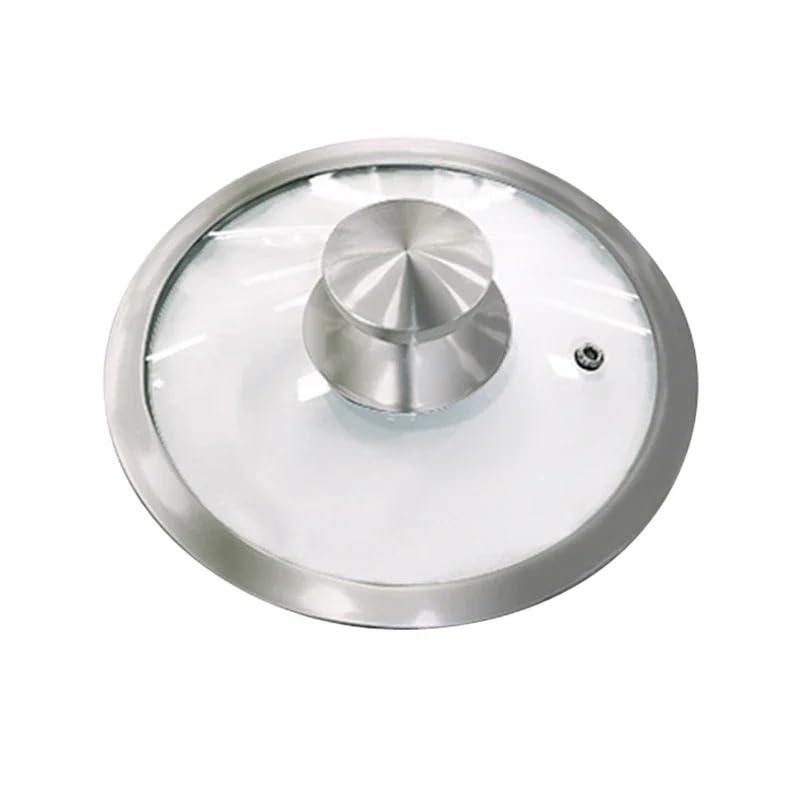 Topfdeckel Edelstahl 16-32cm verdickt breite rand perspektivische topf abdeckung glas abdeckung for haushalt Universal explosion proof topf Deckel(21cm)