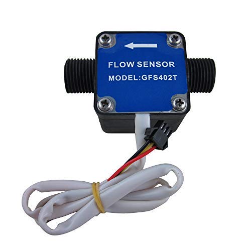DIGITEN - Medidor de control de flujo de agua con pantalla LCD + medidor de flujo de combustible G3/8" con sensor de flujo de aceite, gasolina y diésel