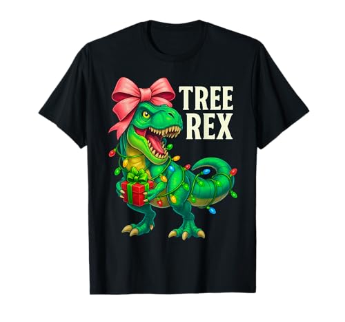 Arco de Coqueta de Dinosaurio para árbol de Navidad T Rex Camiseta