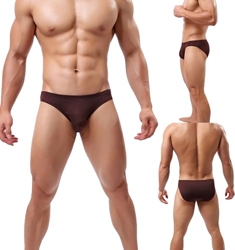 Mens Bikini Underwear Micro Fiber Modal Briefs Low Rise Pack3