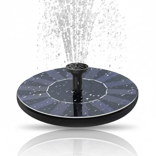 Drumstone - Solar Powered Bird Bath Fountain Pump Outdoor Water Feature for Garden Lawn Balcony Terrace Eco Friendly Floating Fountain with Adjustable Spray Nozzles for Birds