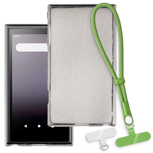 OAGELIM 2-in-1�ی�P�[�X�ƃ��X�g�X�g���b�v Sony NW-A106HN �Ƃ̌݊������� ���O���\�ȃ��j���[�h�t���d�b�J�o�[�A����~�ߕ����h�~�O���b�v�n���h�� (�u���b�N + �O���[��)