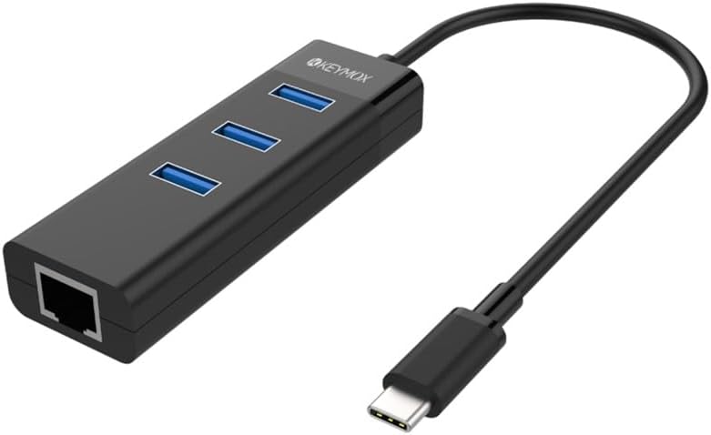 Hub USB-C a USB 3.0 tipo A con Gigabit Ethernet