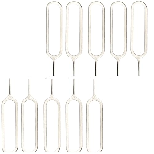 ZipperLime 15 SIM Card Ejector Removal Openning Tool Mobile SIM Card Tray Eject Tool Pin, Phone Andriod Tray Ejecting Pins Needle Opener Universal Sim Ejector Tool Watchchain Link Remover